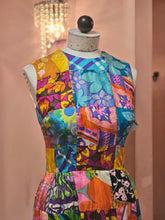 Load image into Gallery viewer, 1960s Silky Patchwork maxi by Karem