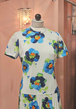 Load image into Gallery viewer, 1960s Drop Waist Floral Mod Print Dress
