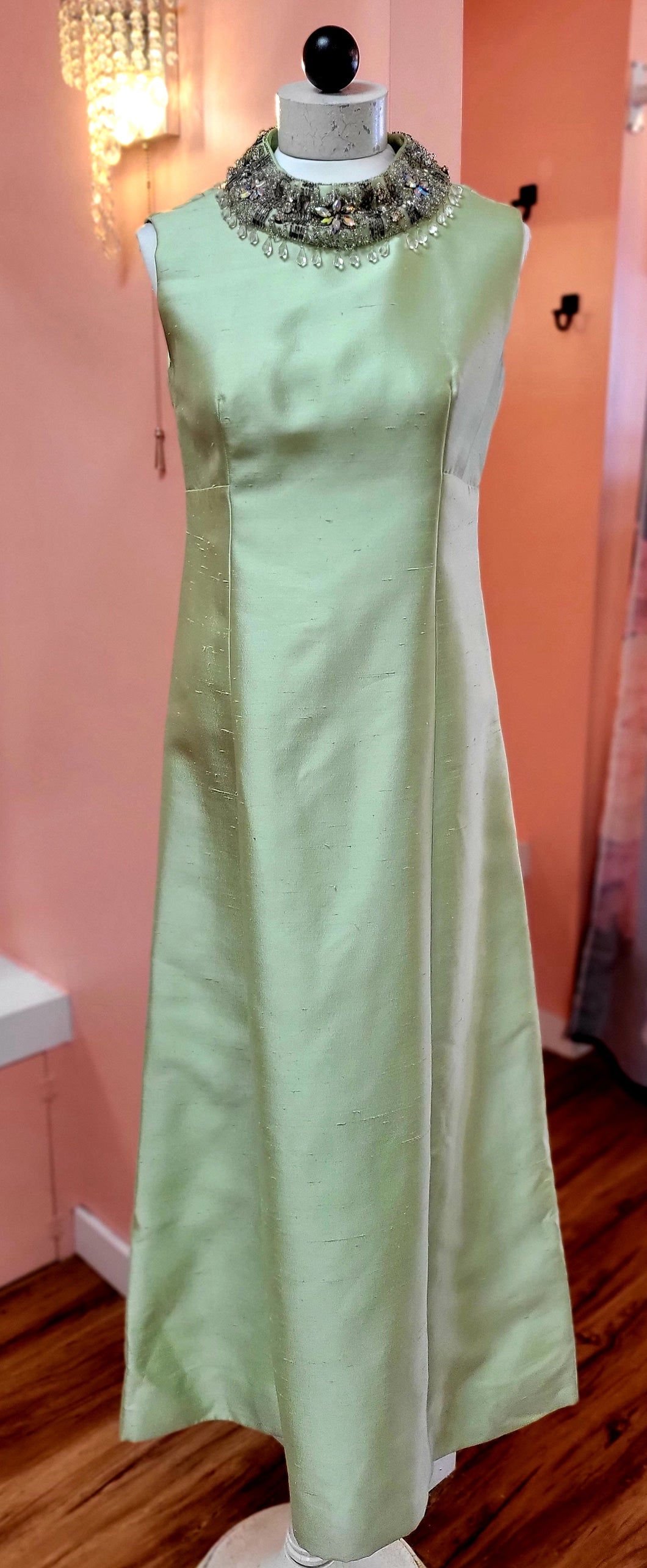 Light green gown